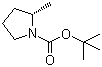 (S)-1-叔丁氧羰基-2-甲基吡咯烷分子结构 (CAS 137496-71-0)