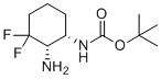 叔-丁基(1S,2S)-2-氨基-3,3-二氟环己基氨基甲酸酯分子结构 (CAS 1374973-19-9)