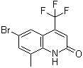 6-Bromo-8-methyl-4-(trifluoromethyl)-2(1H)-quinolinone molecular structure (CAS 1375066-09-3)
