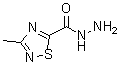 3-Methyl-1,2,4-thiadiazole-5-carbohydrazide molecular structure (CAS 1375066-73-1)