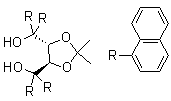 structure of CAS# 137536-94-8, (4R,5R)-2,2-二甲基-alpha,alpha,alpha',alpha'-四-1-萘基-1,3-二氧杂戊环-4,5-二甲醇
