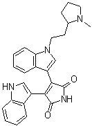 双吲哚马来酰亚胺 II分子结构 (CAS 137592-45-1)
