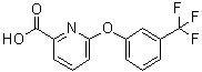 CAS 登录号：137640-84-7, 6-[3-(三氟甲基)苯氧基]-2-吡啶羧酸