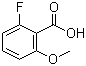 structure of CAS# 137654-21-8, 2-氟-6-甲氧基苯甲酸