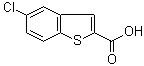 structure of CAS# 13771-75-0, 5-Chloro-2-benzothiophenecarboxylic acid