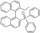 (S)-(-)-2-(二苯基磷酰)-2'-乙基-1,1'-联萘分子结构 (CAS 137769-29-0)
