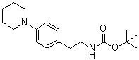 CAS 登录号：1377838-24-8, N-[2-[4-(1-哌啶基)苯基]乙基]氨基甲酸叔丁酯