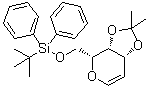 CAS 登录号：137792-66-6, 2,6-脱水-5-脱氧-1-O-[(叔丁基)二苯基硅烷基]-3,4-O-(1-甲基亚乙基)-D-阿拉伯-己-5-烯糖