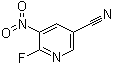 6-氟-5-硝基-3-吡啶甲腈分子结构 (CAS 1378598-49-2)