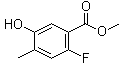 structure of CAS# 1378655-77-6, 2-氟-5-羟基-4-甲基苯甲酸甲酯