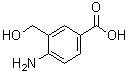 4-氨基-3-(羟基甲基)苯甲酸分子结构 (CAS 1378955-81-7)