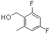 2,4-二氟-6-甲基苯甲醇分子结构 (CAS 1379220-74-2)