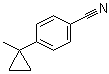 4-(1-甲基环丙基)苯甲腈分子结构 (CAS 1379262-63-1)