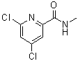 4,6-二氯-N-甲基-2-吡啶甲酰胺分子结构 (CAS 1379324-09-0)