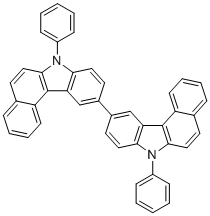 structure of CAS# 1379612-59-5, 7,7'-Diphenyl-7H,7'H-10,10'-bibenzo[c]carbazole