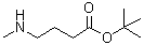 structure of CAS# 138007-25-7, 4-(Methylamino)butanoic acid 1,1-dimethylethyl ester