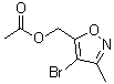 (4-溴-3-甲基异恶唑-5-基)甲基乙酸酯分子结构 (CAS 1380089-33-7)