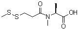 N-甲基-N-[3-(甲基二硫基)-1-氧代丙基]-L-丙氨酸分子结构 (CAS 138148-62-6)