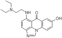 5-((2-(二乙基氨基)乙基)氨基)-8-羟基-6H-咪唑并[4,5,1-de]吖啶-6-酮分子结构 (CAS 138154-39-9)