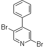 2,5-二溴-4-苯基吡啶分子结构 (CAS 1381937-40-1)