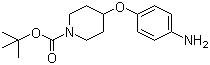 4-(4-氨基苯氧基)-1-哌啶甲酸叔丁酯分子结构 (CAS 138227-63-1)