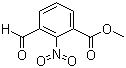 3-甲酰基-2-硝基苯甲酸甲酯分子结构 (CAS 138229-59-1)