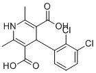 4-(2,3-二氯苯基)-2,6-二甲基-1,4-二氢吡啶-3,5-二甲酸分子结构 (CAS 138279-32-0)