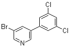 3-溴-5-(3,5-二氯苯基)吡啶分子结构 (CAS 1383132-28-2)