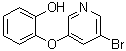 2-[(5-溴-3-吡啶基)氧基]苯酚分子结构 (CAS 1383132-69-1)