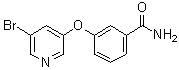 3-[(5-溴-3-吡啶基)氧基]苯甲酰胺分子结构 (CAS 1383132-85-1)