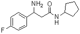 CAS # 1383133-69-4, beta-Amino-N-cyclopentyl-4-fluorobenzenepropanamide