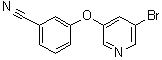 3-[(5-溴-3-吡啶基)氧基]苯甲腈分子结构 (CAS 1383133-91-2)