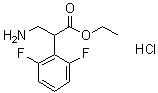 CAS # 1383134-10-8, alpha-(Aminomethyl)-2,6-difluorobenzeneacetic acid ethyl ester hydrochloride (1:1)