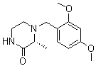 (R)-4-(2,4-二甲氧基苄基)-3-甲基哌嗪-2-酮分子结构 (CAS 1383146-20-0)