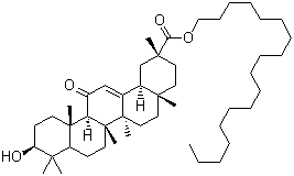 structure of CAS# 13832-70-7, 硬脂醇甘草亭酸酯