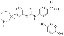 CAS # 1383608-60-3, Meptazinol Impurity 1, 4-(((3-(3-Ethyl-1-methylazepan-3-yl)phenoxy)carbonyl)amino)benzoic acid compound with maleic acid (1:1)