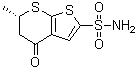(6S)-4-氧代-6-甲基-5,6-二氢-4H-噻吩并[2,3-b]噻喃-2-磺酰胺分子结构 (CAS 1383784-43-7)