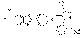 Tropifexor分子结构 (CAS 1383816-29-2)