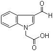 structure of CAS# 138423-98-0, 3-Formylindol-1-yl-acetic acid