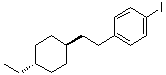 1-[2-(反式-4-乙基环己基)乙基]-4-碘苯分子结构 (CAS 1384631-19-9)
