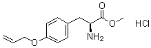 O-烯丙基-L-酪氨酸甲酯盐酸盐分子结构 (CAS 138535-28-1)