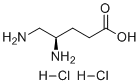 (4R)-4,5-Diaminopentanoic acid dihydrochloride molecular structure (CAS 138661-27-5)