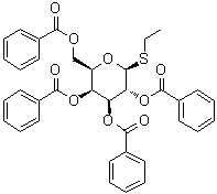 乙基 1-硫代-beta-D-吡喃半乳糖苷 2,3,4,6-四苯甲酸酯分子结构 (CAS 138661-53-7)