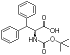 Boc-L-3,3-二苯基丙氨酸分子结构 (CAS 138662-63-2)