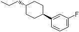 1-(反式-4-丙基环己基)-3-氟苯分子结构 (CAS 138679-81-9)