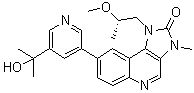 1,3-二氢-8-[5-(1-羟基-1-甲基乙基)-3-吡啶基]-1-[(2S)-2-甲氧基丙基]-3-甲基-2H-咪唑并[4,5-c]喹啉-2-酮分子结构 (CAS 1386874-06-1)