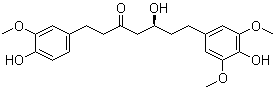 CAS 登录号：138870-96-9, 5-羟基-7-(4-羟基-3,5-二甲氧基苯基)-1-(4-羟基-3-甲氧基苯基)-3-庚酮