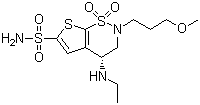 structure of CAS# 138890-62-7, Brinzolamide