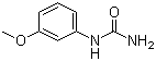 structure of CAS# 139-77-5, N-(3-Methoxyphenyl)urea