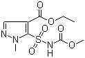 4-乙氧羰基-1-甲基-5-吡唑磺酰氨基甲酸甲酯分子结构 (CAS 139093-37-1)